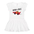 thumbnail image 1 of Inktastic Born to Race- Red Race Car Girls Toddler Dress, 1 of 5