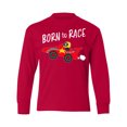 thumbnail image 1 of Inktastic Born to Race- Red Race Car Long Sleeve Youth T-Shirt, 1 of 5