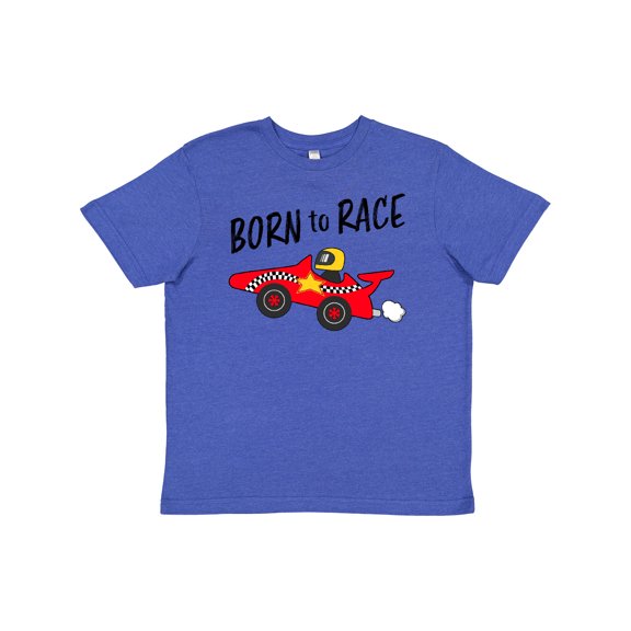 Inktastic Born to Race- Red Race Car Youth T-Shirt