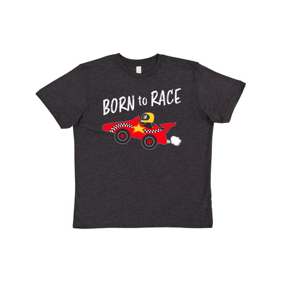 Inktastic Born to Race- Red Race Car Youth T-Shirt