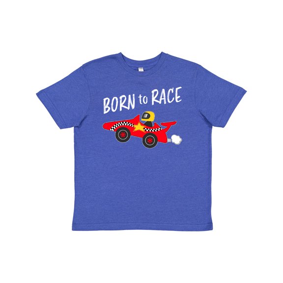 Inktastic Born to Race- Red Race Car Youth T-Shirt