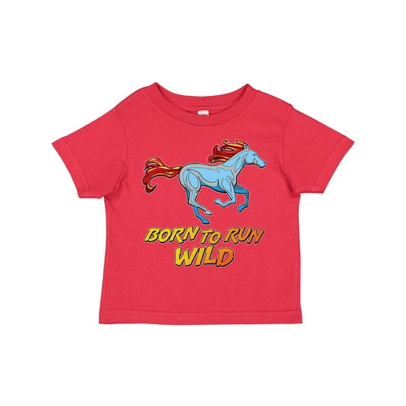 Inktastic Born to Run Wild Galloping Horse Boys or Girls Toddler T-Shirt