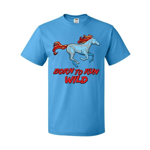 Inktastic Born to Run Wild- Galloping Horse T-Shirt