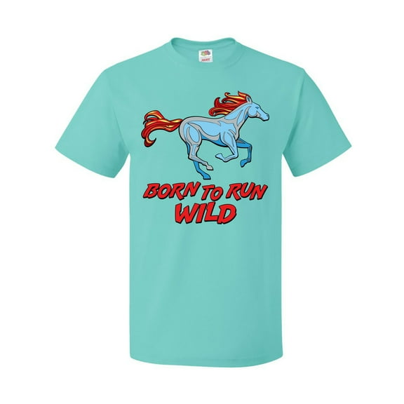 Inktastic Born to Run Wild- Galloping Horse T-Shirt