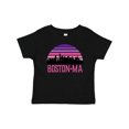 thumbnail image 1 of Inktastic Boston Gifts for Kids Retro Skyline Girls Baby T-Shirt, 1 of 5