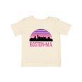 thumbnail image 1 of Inktastic Boston Gifts for Kids Retro Skyline Girls Baby T-Shirt, 1 of 5