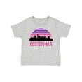thumbnail image 1 of Inktastic Boston Gifts for Kids Retro Skyline Girls Baby T-Shirt, 1 of 5
