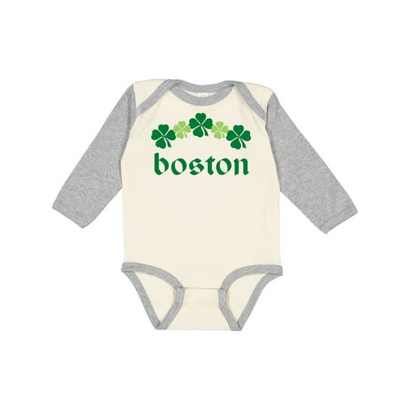 Inktastic Boston Irish Boys or Girls Long Sleeve Baby Bodysuit