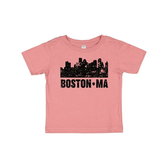 Inktastic Boston Massachusetts City Skyline with Grunge Boys or Girls Baby T-Shirt