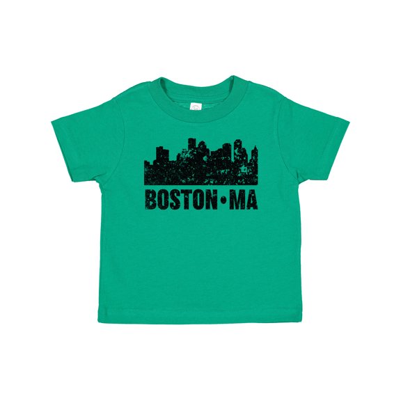 Inktastic Boston Massachusetts City Skyline with Grunge Boys or Girls Baby T-Shirt