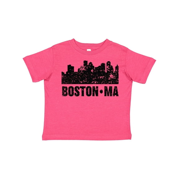 Inktastic Boston Massachusetts City Skyline with Grunge Boys or Girls Toddler T-Shirt