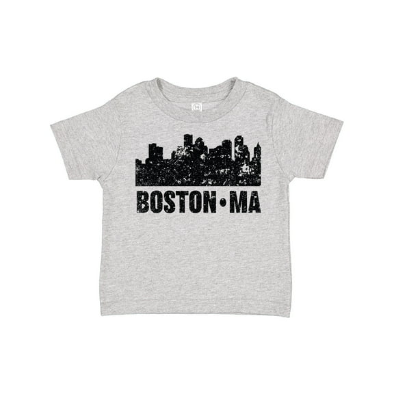 Inktastic Boston Massachusetts City Skyline with Grunge Boys or Girls Toddler T-Shirt