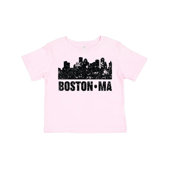 Inktastic Boston Massachusetts City Skyline with Grunge Boys or Girls Toddler T-Shirt