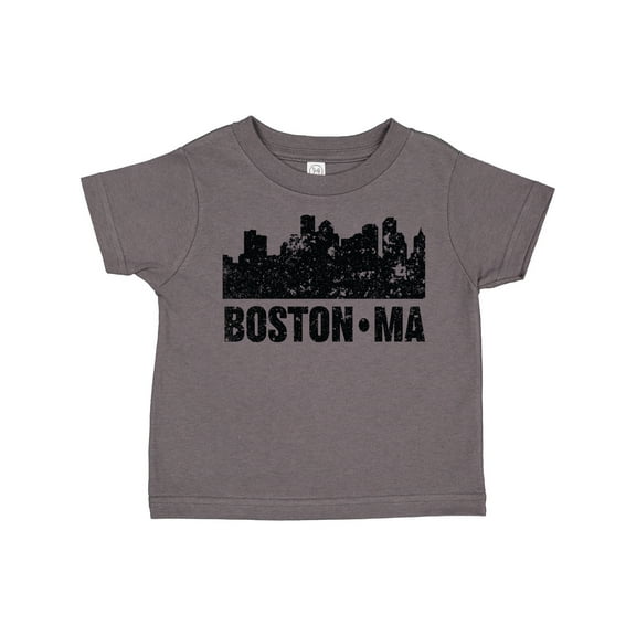 Inktastic Boston Massachusetts City Skyline with Grunge Boys or Girls Toddler T-Shirt