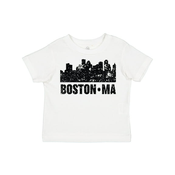 Inktastic Boston Massachusetts City Skyline with Grunge Boys or Girls Toddler T-Shirt