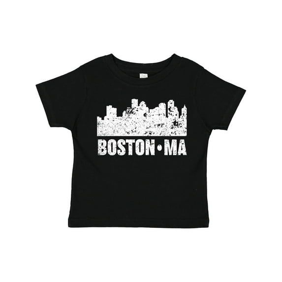 Inktastic Boston Massachusetts City Skyline with Grunge Boys or Girls Toddler T-Shirt