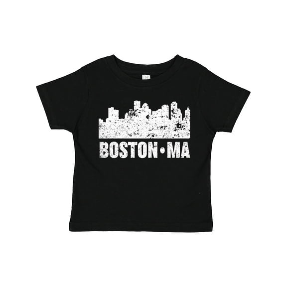Inktastic Boston Massachusetts City Skyline with Grunge Boys or Girls Toddler T-Shirt