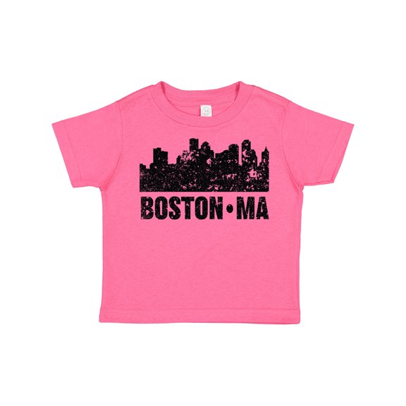 Inktastic Boston Massachusetts City Skyline with Grunge Boys or Girls Toddler T-Shirt