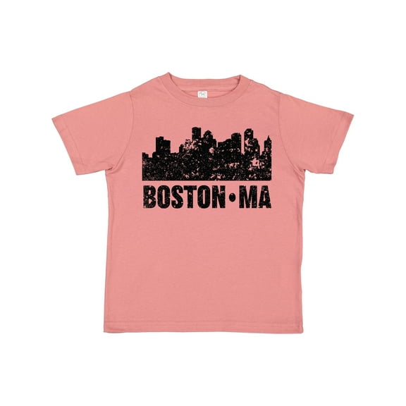 Inktastic Boston Massachusetts City Skyline with Grunge Boys or Girls Toddler T-Shirt