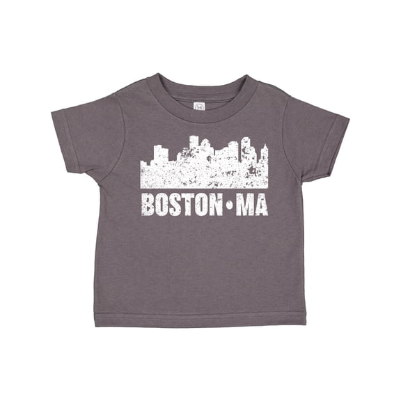 Inktastic Boston Massachusetts City Skyline with Grunge Boys or Girls Toddler T-Shirt
