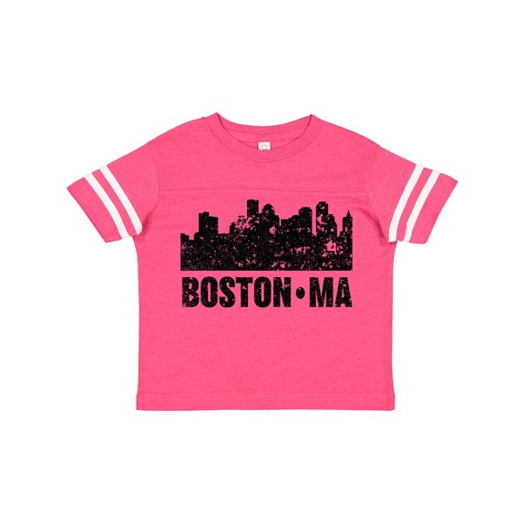 Inktastic Boston Massachusetts City Skyline with Grunge Boys or Girls Toddler T-Shirt
