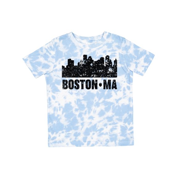 Inktastic Boston Massachusetts City Skyline with Grunge Boys or Girls Toddler T-Shirt