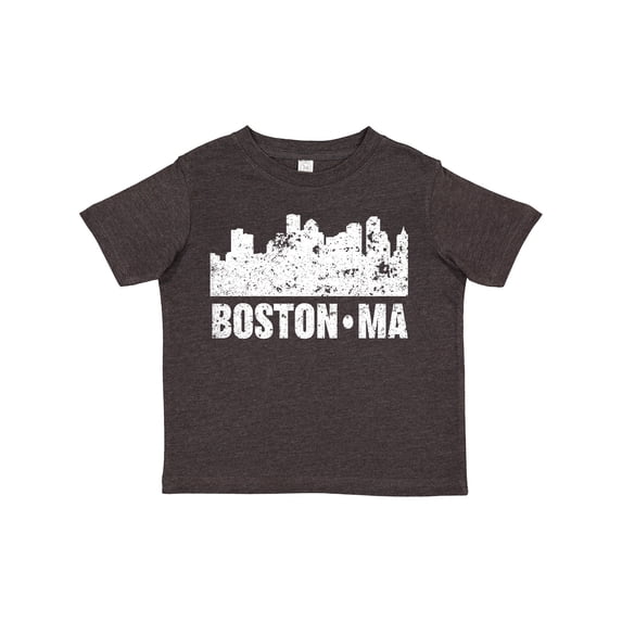 Inktastic Boston Massachusetts City Skyline with Grunge Boys or Girls Toddler T-Shirt