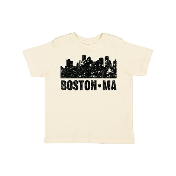 Inktastic Boston Massachusetts City Skyline with Grunge Boys or Girls Toddler T-Shirt