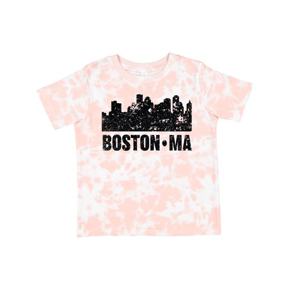 Inktastic Boston Massachusetts City Skyline with Grunge Boys or Girls Toddler T-Shirt