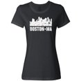 thumbnail image 1 of Inktastic Boston Massachusetts City Skyline with Grunge Women's T-Shirt, 1 of 5