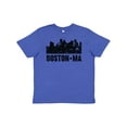 thumbnail image 1 of Inktastic Boston Massachusetts City Skyline with Grunge Youth T-Shirt, 1 of 5