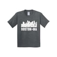 thumbnail image 1 of Inktastic Boston Massachusetts City Skyline with Grunge Youth T-Shirt, 1 of 5