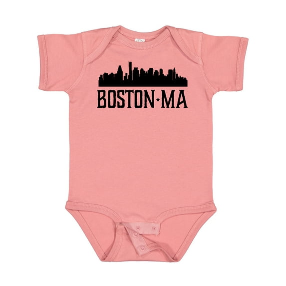 Inktastic Boston Massachusetts Skyline City Silhouette Boys or Girls Baby Bodysuit