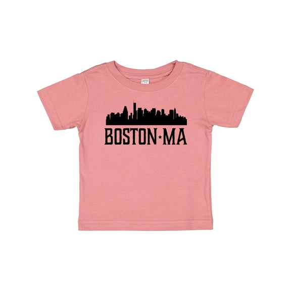 Inktastic Boston Massachusetts Skyline City Silhouette Boys or Girls Baby T-Shirt