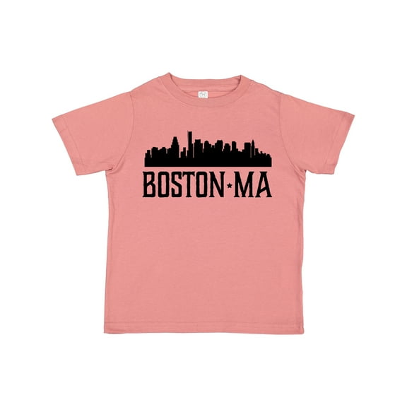 Inktastic Boston Massachusetts Skyline City Silhouette Boys or Girls Toddler T-Shirt
