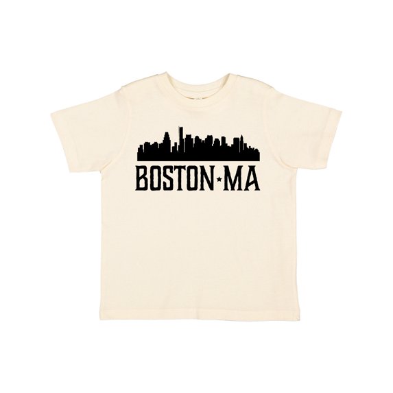 Inktastic Boston Massachusetts Skyline City Silhouette Boys or Girls Toddler T-Shirt