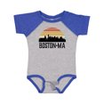 thumbnail image 1 of Inktastic Boston Massachusetts Skyline Sunset Boys or Girls Baby Bodysuit, 1 of 5