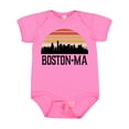 thumbnail image 1 of Inktastic Boston Massachusetts Skyline Sunset Boys or Girls Baby Bodysuit, 1 of 5