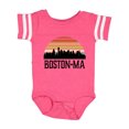 thumbnail image 1 of Inktastic Boston Massachusetts Skyline Sunset Boys or Girls Baby Bodysuit, 1 of 5