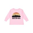 thumbnail image 1 of Inktastic Boston Massachusetts Skyline Sunset Boys or Girls Long Sleeve Toddler T-Shirt, 1 of 5