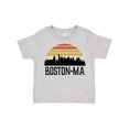 thumbnail image 1 of Inktastic Boston Massachusetts Skyline Sunset Boys or Girls Toddler T-Shirt, 1 of 5