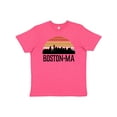 thumbnail image 1 of Inktastic Boston Massachusetts Skyline Sunset Youth T-Shirt, 1 of 5