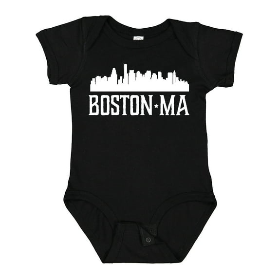 Inktastic Boston Massachussetts Skyline Boys or Girls Baby Bodysuit