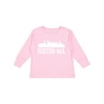 thumbnail image 1 of Inktastic Boston Massachussetts Skyline City Silhouette Boys or Girls Long Sleeve Toddler T-Shirt, 1 of 5