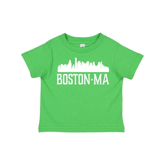 Inktastic Boston Massachussetts Skyline City Silhouette Boys or Girls Toddler T-Shirt