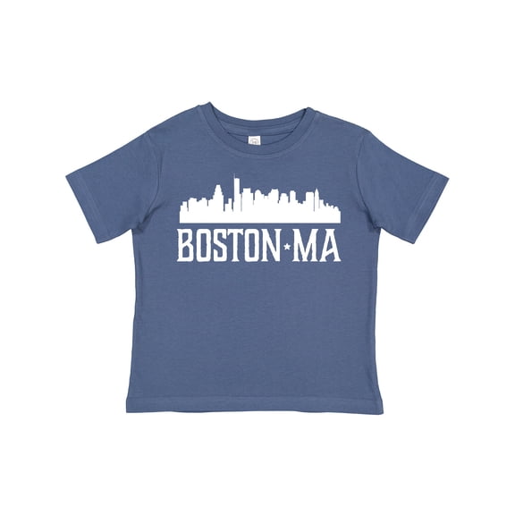 Inktastic Boston Massachussetts Skyline City Silhouette Boys or Girls Toddler T-Shirt