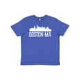 thumbnail image 1 of Inktastic Boston Massachussetts Skyline City Silhouette Youth T-Shirt, 1 of 5