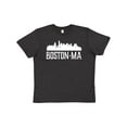 thumbnail image 1 of Inktastic Boston Massachussetts Skyline City Silhouette Youth T-Shirt, 1 of 5