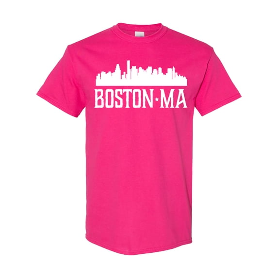 Inktastic Boston Massachussetts Skyline T-Shirt
