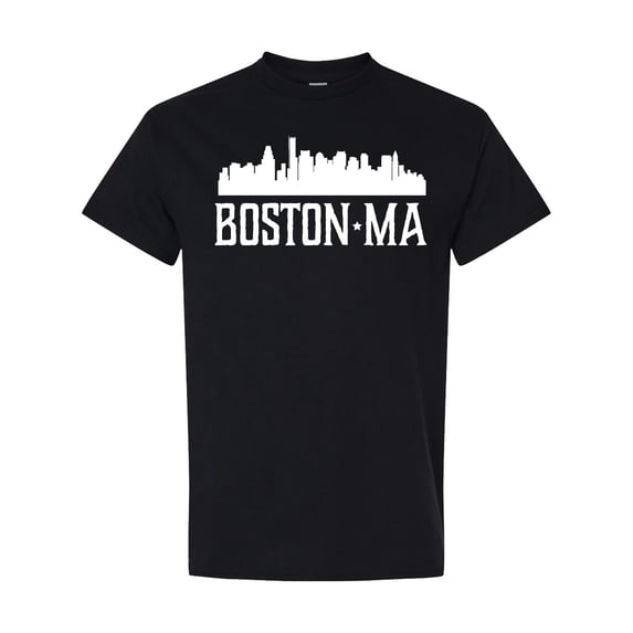Inktastic Boston Massachussetts Skyline T-Shirt